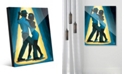 Creative Gallery Spotlight Couple Dancing in Blue Acrylic Wall Art Print Collection